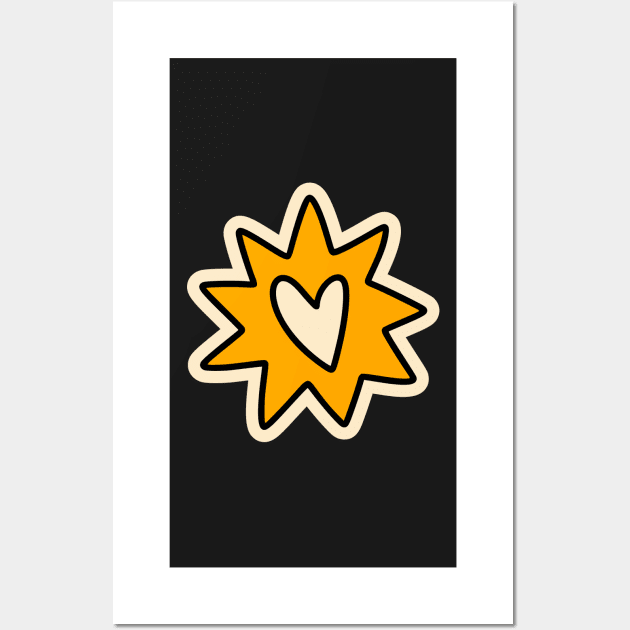 Star Heart Wall Art by Shadowbyte91